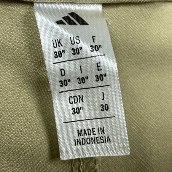 Adidas Mens Golf Shorts Size 30 Khaki Color Lightweight a1452 - Picture 3 of 5
